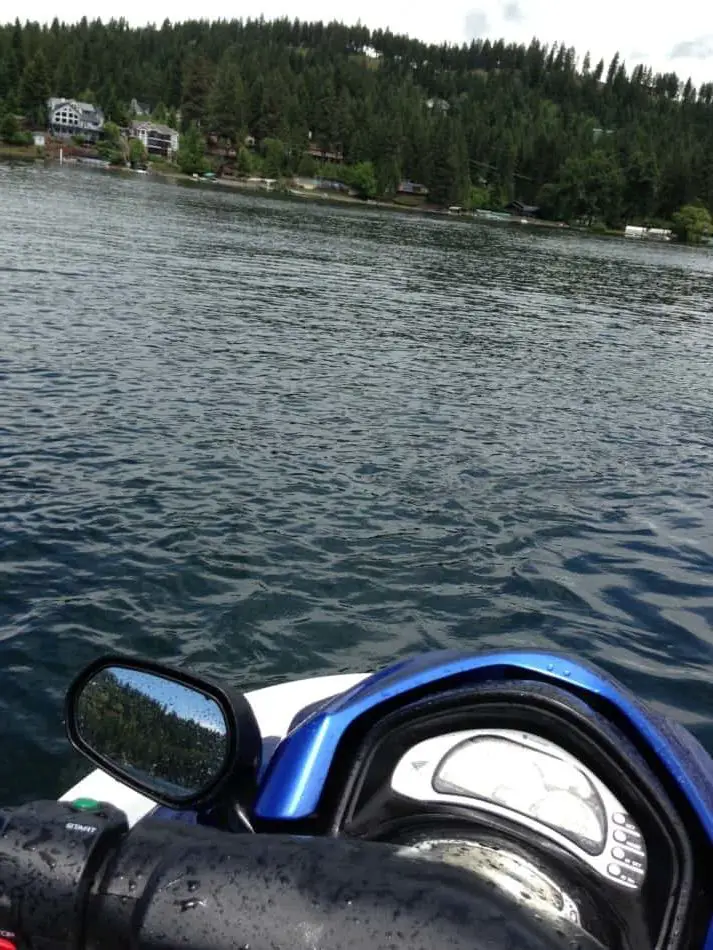 Jet ski driving on the water