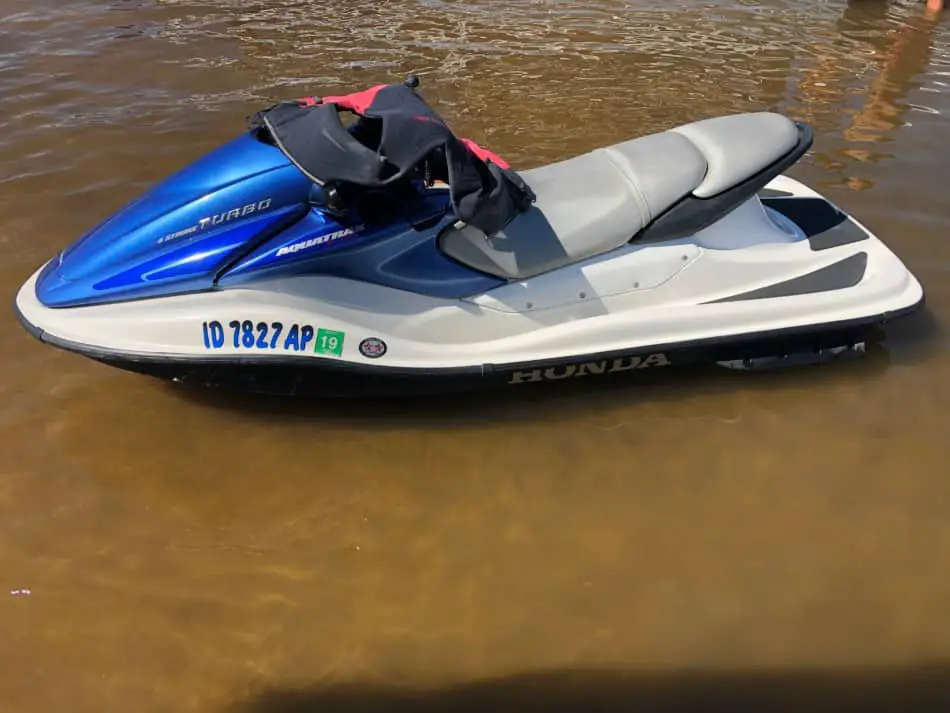 Honda F12X wave runner on the water